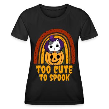Halloween Cat for Halloween - Women's Functional T-Shirt - black - Front - AI Model Female 172 light (172cm)