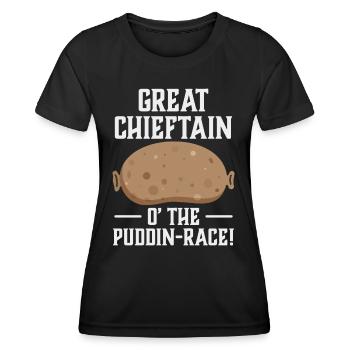 Great Chieftain o' the Puddin race - Women's Functional T-Shirt - black - Front - AI Model Female 172 light (172cm)