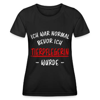 Tierpflegerin Lustiger Spruch Beruf Tiere Geschenk - Frauen Funktions-T-Shirt - Schwarz - Vorne - AI Model Female 172 light (172cm)