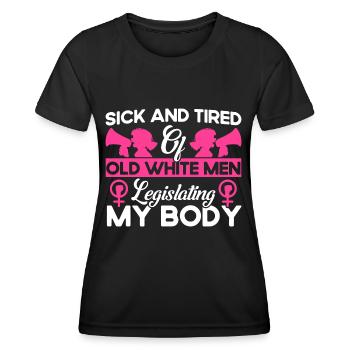 Égalité des sexes Égalité des sexes - T-shirt sport Femme - noir - Devant - AI Model Female 172 light (172cm)