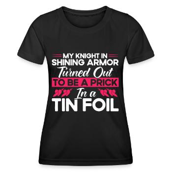Divorce Divorcé Divorcé Cadeau - T-shirt sport Femme - noir - Devant - AI Model Female 172 light (172cm)