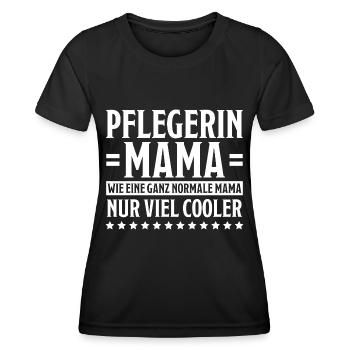 Pflegerin Spruch Pflegekraft Pflegerin Geschenk - Frauen Funktions-T-Shirt - Schwarz - Vorne - AI Model Female 172 light (172cm)