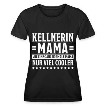 Kellnerin Spruch Kellner Beruf Kellnerin Geschenk - Frauen Funktions-T-Shirt - Schwarz - Vorne - AI Model Female 172 light (172cm)