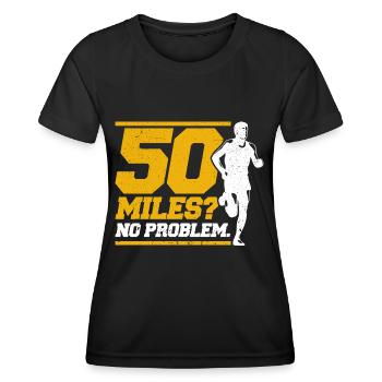 Ultramarathon Trail Running Ultramarathon Runner Ges - T-shirt sport Femme - noir - Devant - AI Model Female 172 light (172cm)