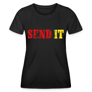ENVOIE-LE - T-shirt sport Femme - noir - Devant - AI Model Female 172 light (172cm)