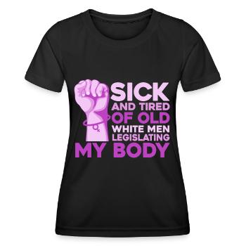 Gender equality Gender equality - Women's Functional T-Shirt - black - Front - AI Model Female 172 light (172cm)