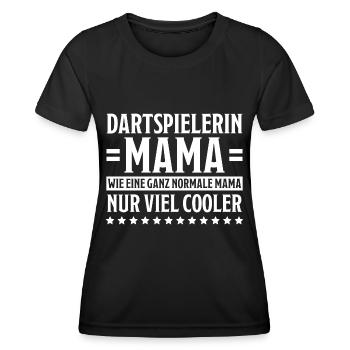 Dartspielerin Spruch Darts Dartspielerin Geschenk - Frauen Funktions-T-Shirt - Schwarz - Vorne - AI Model Female 172 light (172cm)