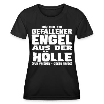 Gefallener Engel aus der Hölle - Frauen Funktions-T-Shirt - Schwarz - Vorne - AI Model Female 172 light (172cm)