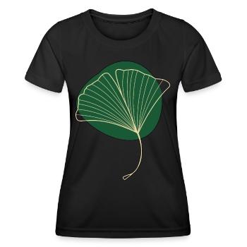 Ginkgo - Women's Functional T-Shirt - black - Front - AI Model Female 172 light (172cm)