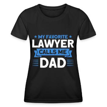 Law Lawyer Law Student Faculty of Law - Women's Functional T-Shirt - black - Front - AI Model Female 172 light (172cm)