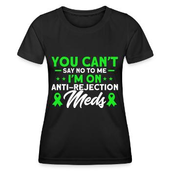 Organtransplantation Organspender Operation - Frauen Funktions-T-Shirt - Schwarz - Vorne - AI Model Female 172 light (172cm)