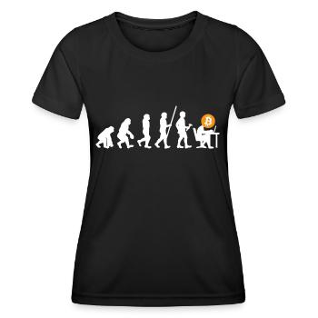 Bitcoin BTC Revolution - Crypto Gift Idea - Frauen Funktions-T-Shirt - Schwarz - Vorne - AI Model Female 172 light (172cm)
