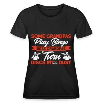 Shooting Club Shooting Sports Clay Pigeon Shooting Gift - Women's Functional T-Shirt - black - Front - AI Model Female 172 light (172cm)