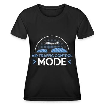 Luftverkehrskontrolle Flughafen Geschenk - Frauen Funktions-T-Shirt - Schwarz - Vorne - AI Model Female 172 light (172cm)