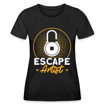 Schlösser knacken Entfesselungskünstler Geschenk - Frauen Funktions-T-Shirt - Schwarz - Vorne - AI Model Female 172 light (172cm)