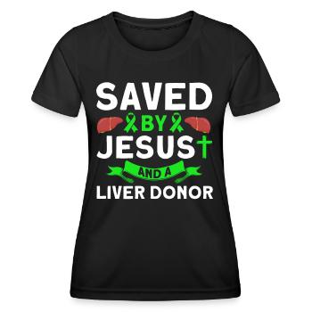 Organempfänger Organtransplantation Transplantiert - Frauen Funktions-T-Shirt - Schwarz - Vorne - AI Model Female 172 light (172cm)