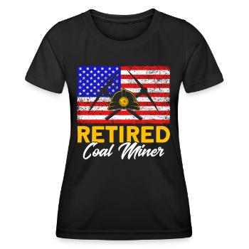 Mining underground Miners Coal miners - Women's Functional T-Shirt - black - Front - AI Model Female 172 light (172cm)