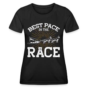 Sledding Dog Sledding Dog - Women's Functional T-Shirt - black - Front - AI Model Female 172 light (172cm)