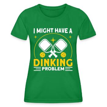 Pickleball Pickleball spielen Pickleball-Liebhaber - Frauen Funktions-T-Shirt - Kelly Green - Vorne - AI Model Female 172 dark (172cm)