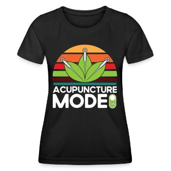 Médecine chinoise Acupuncturiste Alternatif Medizi - T-shirt sport Femme - noir - Devant - AI Model Female 172 light (172cm)