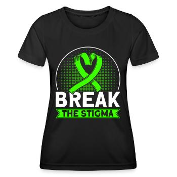 Bewusstsein für psychische Gesundheit Psychisches - Frauen Funktions-T-Shirt - Schwarz - Vorne - AI Model Female 172 light (172cm)