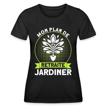 Gartenarbeit Gärtner Schrebergarten Geschenk - Frauen Funktions-T-Shirt - Schwarz - Vorne - AI Model Female 172 light (172cm)