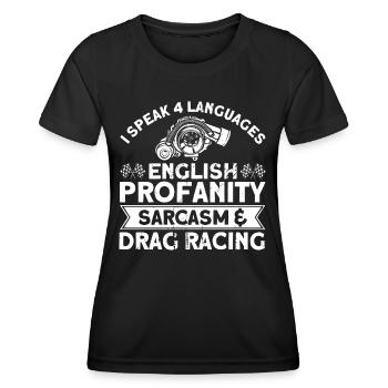 Racing Car Drag Racing Racing Car Gift - Women's Functional T-Shirt - black - Front - AI Model Female 172 light (172cm)