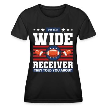 Football Game Football Player American Football - Women's Functional T-Shirt - black - Front - AI Model Female 172 light (172cm)