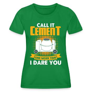 Reinforced concrete builders construction workers construction site gift - Women's Functional T-Shirt - kelly green - Front - AI Model Female 172 dark (172cm)
