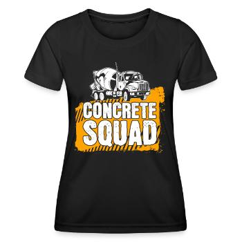 Béton Bâtisseur Béton Béton Renforcé Constructeur Cadeau - T-shirt sport Femme - noir - Devant - AI Model Female 172 light (172cm)