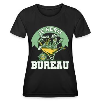 Schrebergarten Garten Gartenarbeit Geschenk - Frauen Funktions-T-Shirt - Schwarz - Vorne - AI Model Female 172 light (172cm)