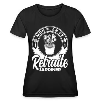 Gartenarbeit Gärtner Schrebergarten Geschenk - Frauen Funktions-T-Shirt - Schwarz - Vorne - AI Model Female 172 light (172cm)