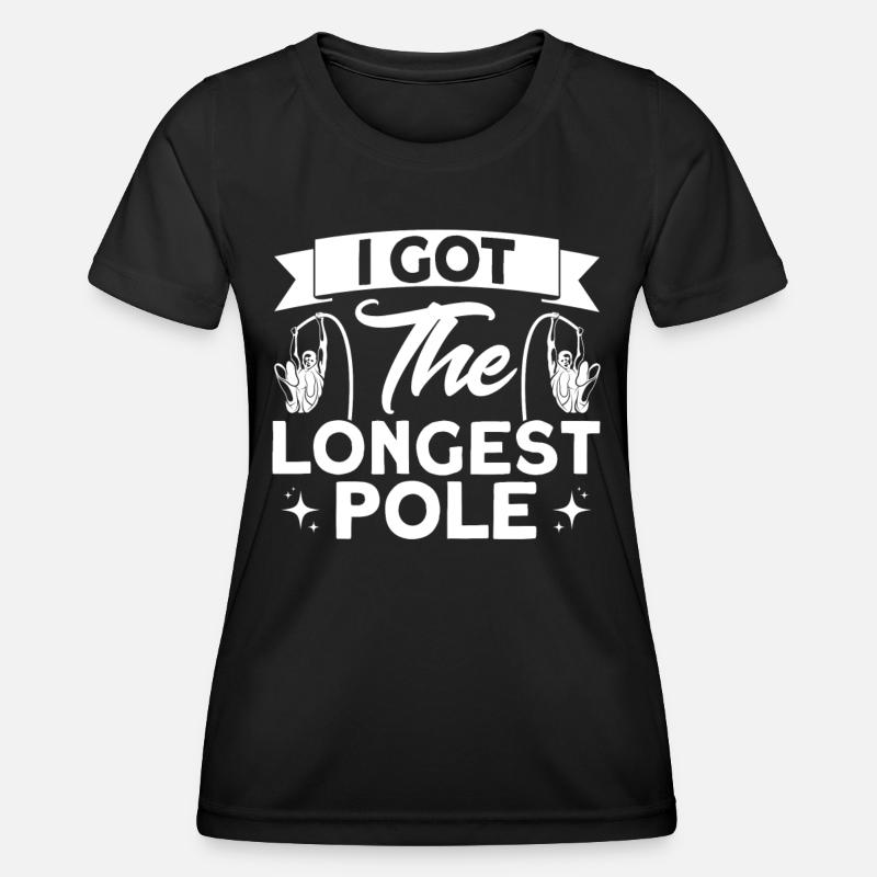 Pole vault Pole vault Pole jump - Women's Functional T-Shirt - black