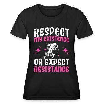 Women's rights Empowerment Feminist - Women's Functional T-Shirt - black - Front - AI Model Female 172 light (172cm)