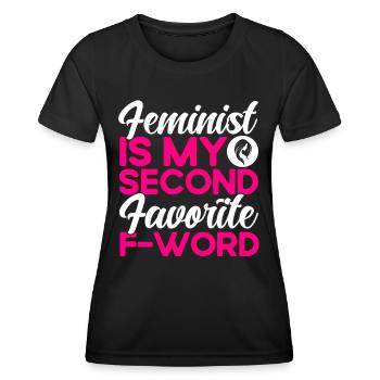 Gender equality Gender equality - Women's Functional T-Shirt - black - Front - AI Model Female 172 light (172cm)