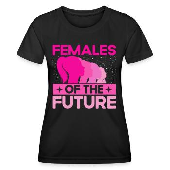 Gender equality Gender equality - Women's Functional T-Shirt - black - Front - AI Model Female 172 light (172cm)