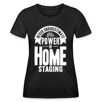 Innenarchitekt Inneneinrichtung Haus Einrichtung G - Frauen Funktions-T-Shirt - Schwarz - Vorne - AI Model Female 172 light (172cm)