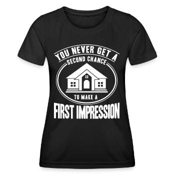 Inneneinrichtung Innenarchitektin Haus Einrichtung - Frauen Funktions-T-Shirt - Schwarz - Vorne - AI Model Female 172 light (172cm)