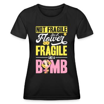 Égalité des sexes Égalité des sexes - T-shirt sport Femme - noir - Devant - AI Model Female 172 light (172cm)
