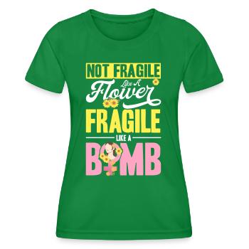 Gender equality Gender equality - Women's Functional T-Shirt - kelly green - Front - AI Model Female 172 dark (172cm)
