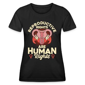 Égalité des sexes Égalité des sexes - T-shirt sport Femme - noir - Devant - AI Model Female 172 light (172cm)