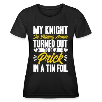 Divorce Divorcé Divorcé Cadeau - T-shirt sport Femme - noir - Devant - AI Model Female 172 light (172cm)