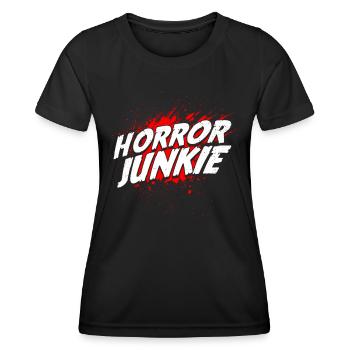 Horrorfilm Horrorfilm Gruselfilm Geschenk - Frauen Funktions-T-Shirt - Schwarz - Vorne - AI Model Female 172 light (172cm)