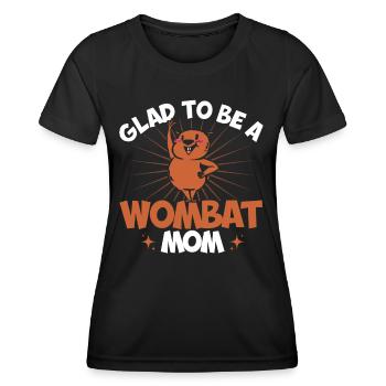 Wombat Wombats Australia Outback Cadeau - T-shirt sport Femme - noir - Devant - AI Model Female 172 light (172cm)