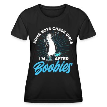 Vogelbeobachter Seevogel Tölpelvogel Geschenk - Frauen Funktions-T-Shirt - Schwarz - Vorne - AI Model Female 172 light (172cm)