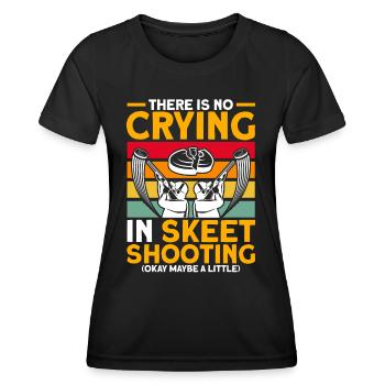 Shooting Sports Clay Pigeon Shooting Shooting Club Gift - Women's Functional T-Shirt - black - Front - AI Model Female 172 light (172cm)