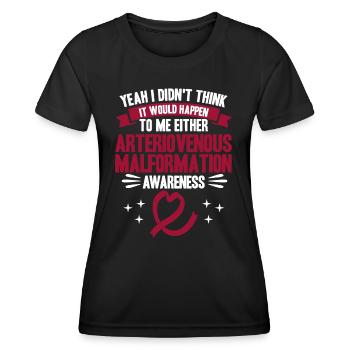 Arteriovenous malformation Fighter Arteriovenous M - Women's Functional T-Shirt - black - Front - AI Model Female 172 light (172cm)