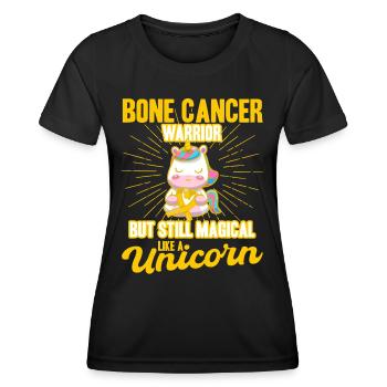 Soutien au cancer des os Sensibilisation au cancer des os - T-shirt sport Femme - noir - Devant - AI Model Female 172 light (172cm)