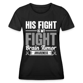 Brain Tumor Awareness Brain Tumor Support Brain - Women's Functional T-Shirt - black - Front - AI Model Female 172 light (172cm)
