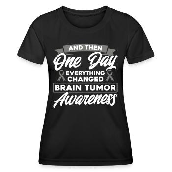 Brain Tumor Support Brain Tumor Fighter Brain Tumo - Women's Functional T-Shirt - black - Front - AI Model Female 172 light (172cm)